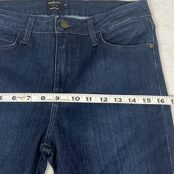 Just Black Women’s Dark Wash Denim Jeans Stretch SZ 11 Skinny Cut Elevated Basic - Picture 4 of 11